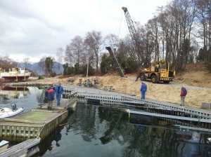 Siste landgang heist på plass under dugnaden 13. april 2013